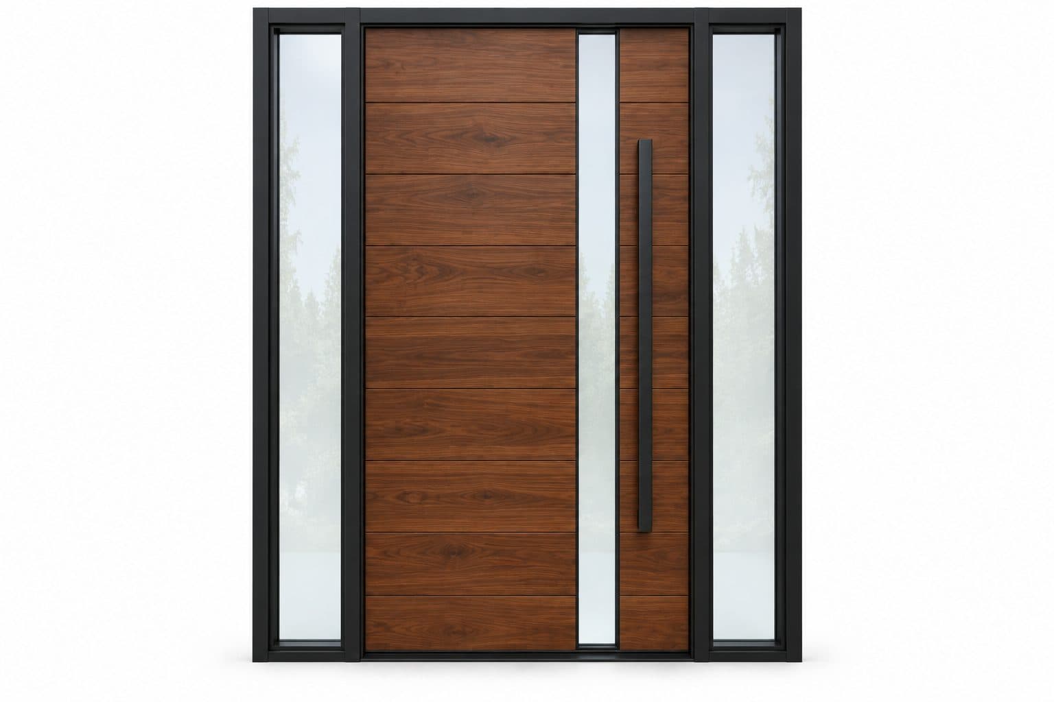 Custom front door with sidelites