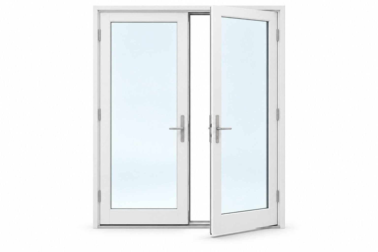 Pair of hinged French patio doors