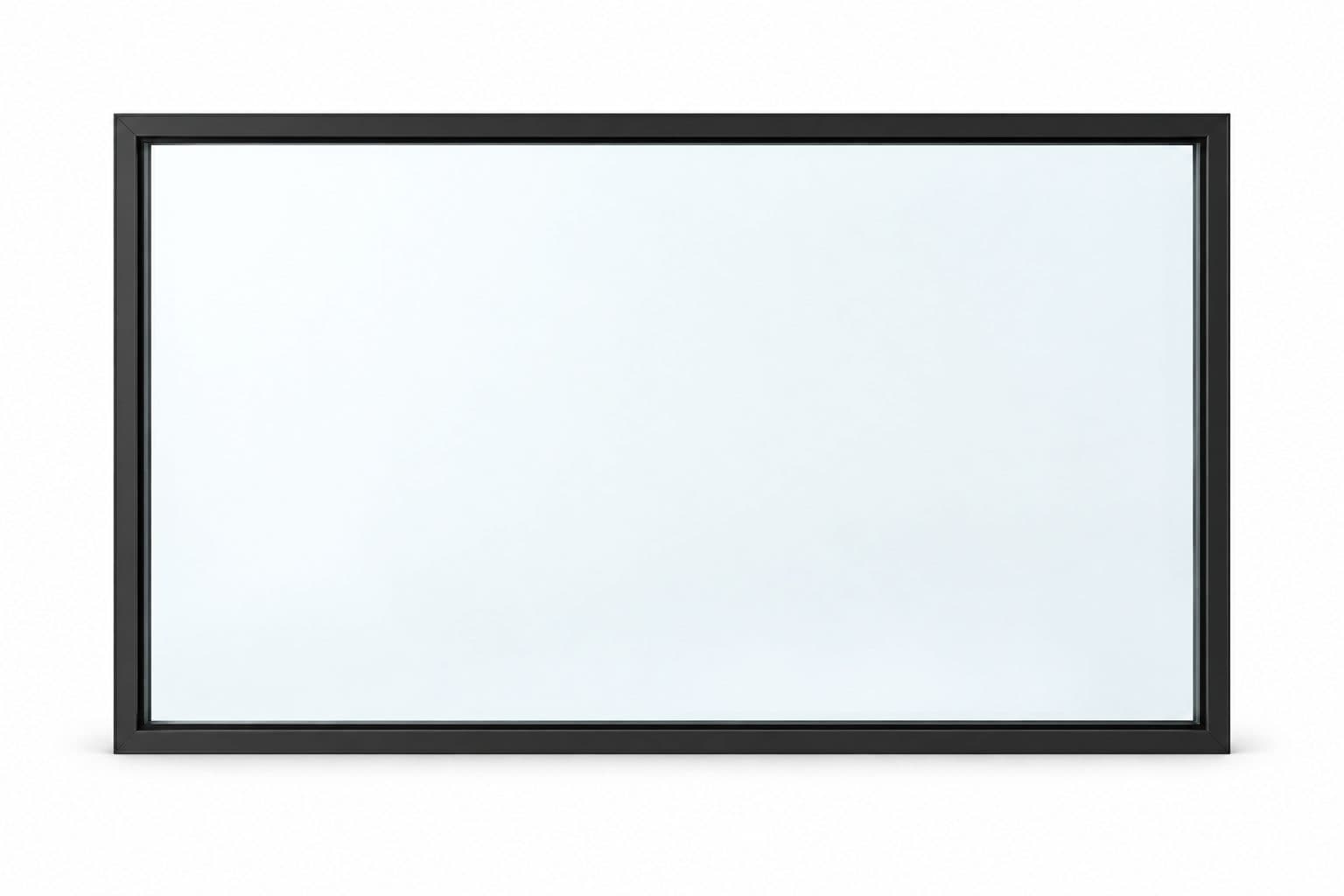 Fixed picture window with a slim frame