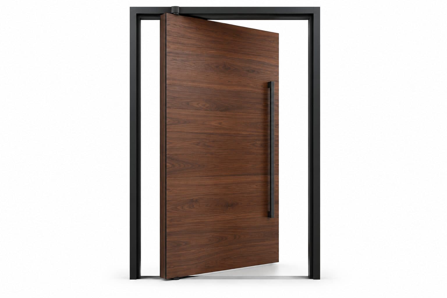 Oversized pivot front door