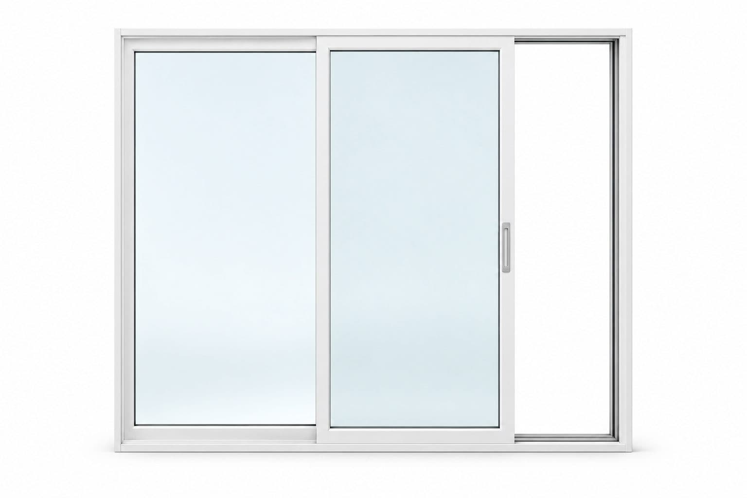Two-panel sliding glass patio door