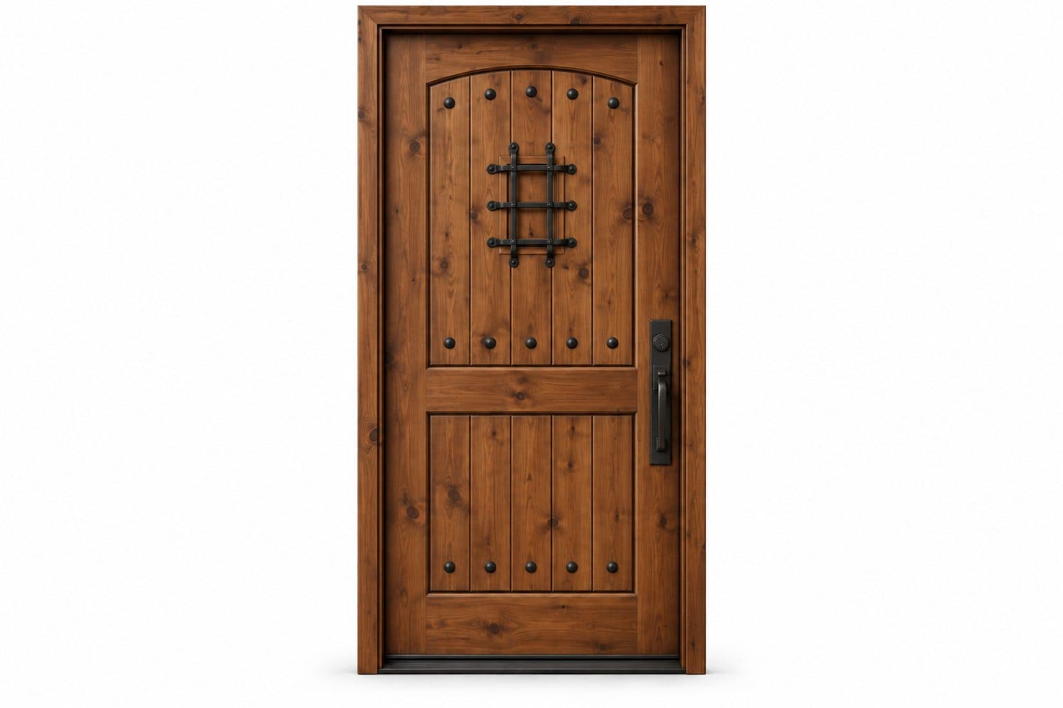 Solid wood front door